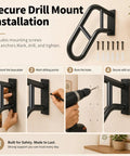Rock Solid Wall Mount Handrail For One To Three Steps Outdoor Hella Durable Safety Railing installation steps on wall, includes mounting screws.