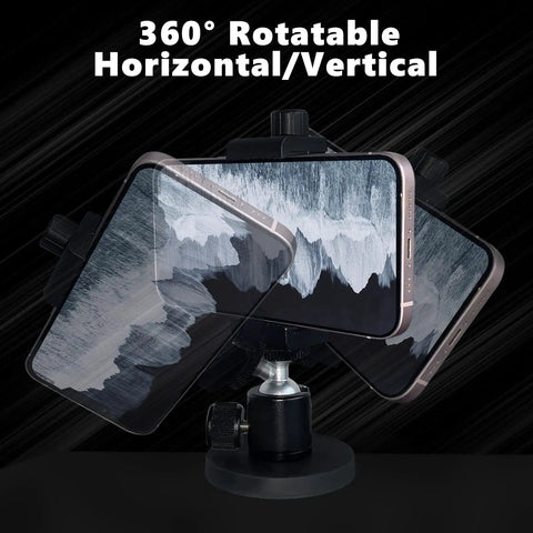 Heavy Duty Rugged Magnetic Phone Mount Holder With Hella Strong 50 Lbs Pull Force Magnet Clamp adjustable for landscape or portrait use.