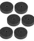 Top Notch 6 Pack Nylon Polishing Wheels With 10mm Hole And 75mm Size for metal and stone finishing, featuring durable black nylon material.