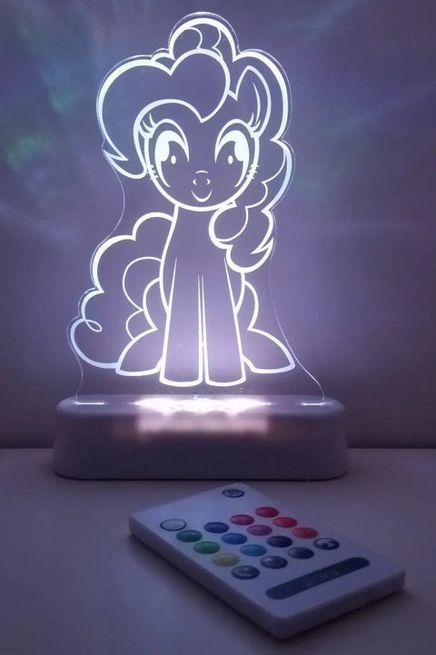 Color Changing 12 Color Pattern LED Night Light For Kids Kid Friendly Remote Control Dimmable Sleep Aid Pony Theme Bedroom Decor