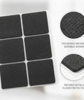 Thickened Furniture Leg Caps Protectors for Hardwood and Tile Floors, slip-on design, textured detail, durable material close-up