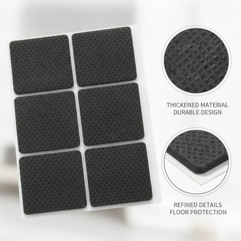 Thickened Furniture Leg Caps Protectors for Hardwood and Tile Floors, slip-on design, textured detail, durable material close-up