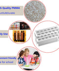 Clear Acrylic Test Tube Rack With Twelve Sockets For 10ML Tubes Plastic Centrifuge Tube Holder Stand All In One Lab Organizer