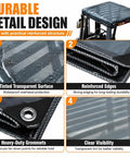Tough As Nails Tinted Semi Transparent Forklift Roof Cover With Reinforced Rope And Rust Resistant Grommets Shop Safe Rain Guard Replacement Canopy, features heavy-duty grommets and clear visibility.