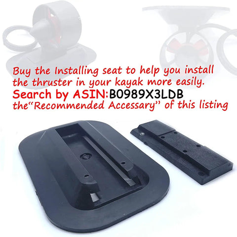 Underwater Thruster Beefy 16V 300W Brushless Motor With CCW Three Blade Nylon Propeller and installation seat