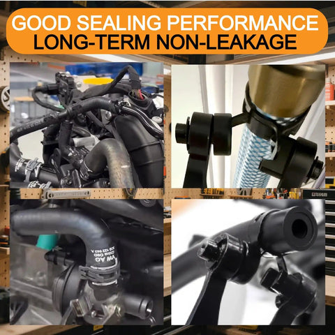 352 Piece Spring Band Hose Clamps Kit 6 To 25mm in use on various automotive and marine applications for secure connections.