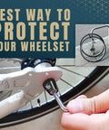Hand securing wheel with Anti Theft Bicycle Locking Skewer Set With 7 Lobe Security Key for Mountain and Road Bikes.