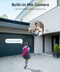 Child with backpack approaches home under surveillance of 4K PoE Security Camera System All In One With 8 Channel NVR.