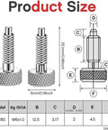 32 Pcs Handle Quick Release Lock Pins And Retractable Spring Plungers M6 Lockout Kit For Rolling Tool Boxes Rock Solid Pro Grade Stainless Steel Rust Resistant Easy Install For Home Garage Shop Organization, M6 x 1.0, 12.5 mm