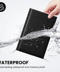 Waterproof 4x8 Black Bubble Mailers 260 Pack Self Seal Padded Envelopes For Shipping Small Biz Gear With Inner 4x7 Size shown in water