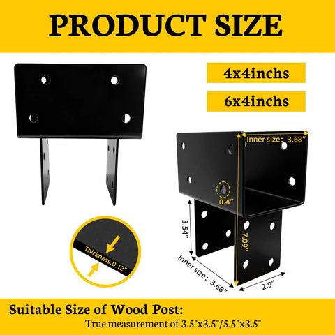 Tough As Nails T Shaped Post To Beam Connector Bracket 4x4 Black Wood Pergola Support For Outdoor Pavilion Gazebo Deck Porch Cabin With Screws And Easy Install Built To Last