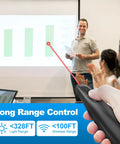 Game Changing Presentation Clicker for PowerPoint and Google Slides With USB Wireless Remote Laser Pointer Long Range 98ft