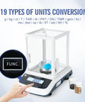 Pro Grade Digital Lab Scale With Windshield 500 G Capacity 0.001 G Precision Analytical Balance for Labs and Jewelry