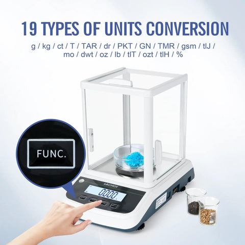 Pro Grade Digital Lab Scale With Windshield 500 G Capacity 0.001 G Precision Analytical Balance for Labs and Jewelry