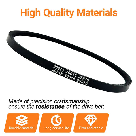 Heavy Duty Drive Belt For Versa Tiller And Rear Tine Tiller Cultivator 12 X 728 Type 4L Tooth Replacement shown in black