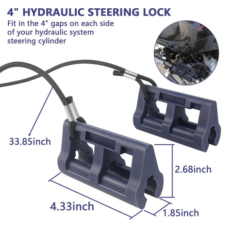 4 Inch Hydraulic Steering Lock For Outboard Motors Stops Swinging During Trailering Keeps Your Engine Centered And Safe On Transport Fits Most Steering Cylinder Rods Ideal For Boaters And Marine Enthusiasts