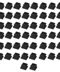 Durable Aluminum Iron Baluster Shoes With Flat Angle For Half Inch Square Balusters Rust Resistant Easy Install Pro Grade Wrought Iron Stair Railings 50 Pack For Outdoor Use displayed in rows