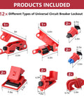 All In One Lockout Tagout Kit With 70 Plus Pieces For Safety Padlocks Hasp Ball And Gate Valve Lockouts Circuit Breaker Locks