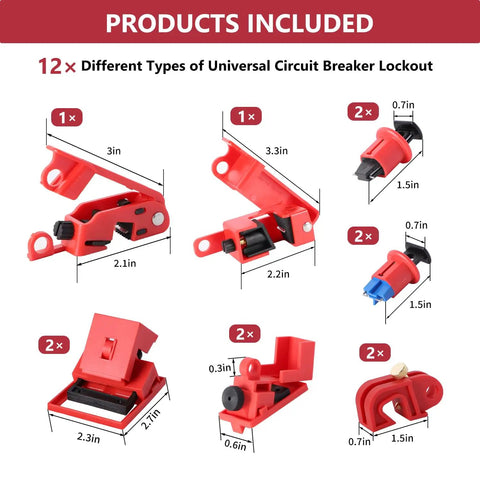 All In One Lockout Tagout Kit With 70 Plus Pieces For Safety Padlocks Hasp Ball And Gate Valve Lockouts Circuit Breaker Locks