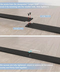 Instructions for assembling 8 Foot Sliding Barn Door Hardware Kit For Single Doors 42 To 48 Inches Wide Upgraded Screw Fixation Track