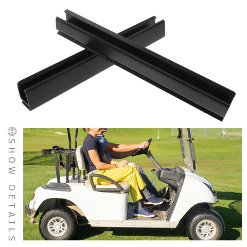2 Pack Golf Cart Windshield Clips And Edge Trim Strip Set for quick no tools needed installation over folded black trims