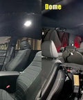 Honda Accord 14 Piece LED Interior Light Kit 6000K White For 2013-2022 shown with map and dome lights illuminated