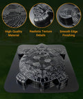 Tortoise Shaped Stepping Stone Mold For Concrete, Reusable Garden Cement Mold, showcasing realistic texture details.
