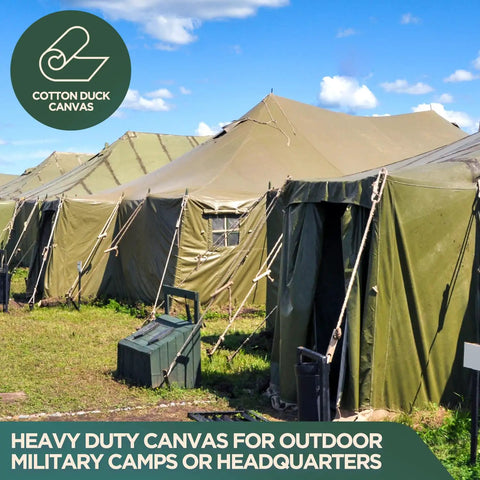 Beefy Heavy Duty Waterproof Canvas Tarp For Tough Outdoor Jobs Extra Durable Multipurpose Camping Cover With Rustproof Grommets