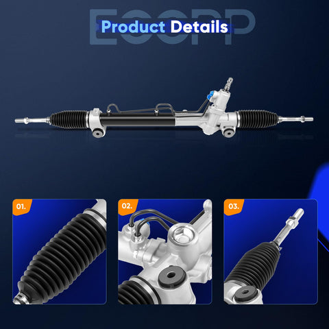 Hydraulic Power Steering Rack And Pinion Assembly Plug And Play Direct Fit Replacement For Toyota Avalon 2005-2012, Camry 2002-2006, Lexus ES300 2002-2003, ES330 2004-2006, ES350 2007-2012