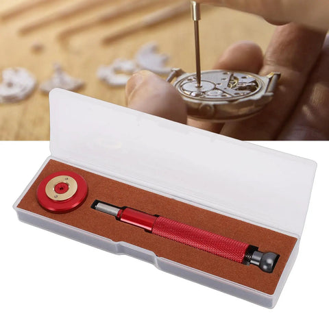 Watch Bearing Opener and Movement Tool for 1120/2500 Movements in case, ergonomic alloy steel design for precision repairs.
