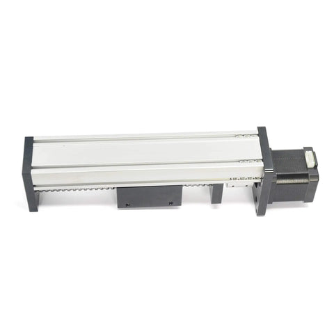1 Piece SFU1605 Linear Rail Guide Ballscrew With Square Rails And NEMA17 Stepper Motor 150mm Stroke For DIY CNC Router X Y Z Linear Stage Actuator 0.03mm Repeatability High Precision, side view