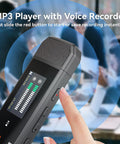 64GB Type C USB MP3 Player With Bluetooth 5.3 Clip On Portable Music Player FM Radio And Voice Recorder for Running and Workouts