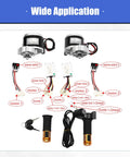 36V 350W Electric Cart Conversion Kit With 10 Inch Wheels, Motor Set, Controller And Digital Display Throttle components