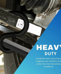 Beefy Half Ton Lower Control Arm Prying Tool With 13mm Wire Black Powder Coat Pro Grade Suspension Bushing Remover front view