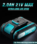 21V battery for Brushless 21V Cordless Drill Kit With Three Eighths Inch Keyless Chuck 300 InLb Torque Dual Speed 25 Plus 1 Clutch 33 Piece Bit Accessories Battery And Charger Included Built For Pro Grade Power At Home Projects