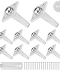 One Way Anchor Vise For 8-11 Gauge Fence Wire And Grape Trellis, Heavy Duty Wire Tightener And Tensioner Kit, 10 Pack With Screws
