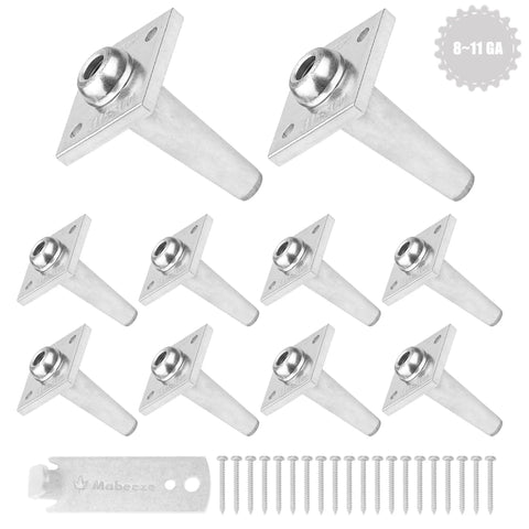One Way Anchor Vise For 8-11 Gauge Fence Wire And Grape Trellis, Heavy Duty Wire Tightener And Tensioner Kit, 10 Pack With Screws