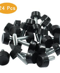 24 Pack M6 Furniture Leveling Feet Adjustable Table Levelers For Patio Tables Chairs Glide Screws In Threaded 27mm Long