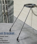 Tough As Nails Stainless Steel Chimney Support Bracket Kit with adjustable steel legs for stable chimney installation.