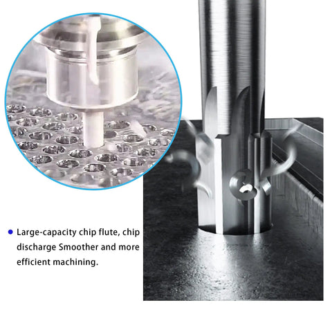 Pro Grade Chucking Reamer Three Quarters Inch HSS Cobalt M35 H7 Lathe Tool cutting metal with six straight flutes.