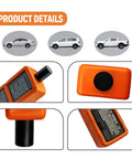 Professional Grade Tpms Tire Pressure Sensor Relearn Tool Compatible With El 50448 Oec T5 For General Motors Vehicles 315 Megahertz 433 Megahertz top view with details.