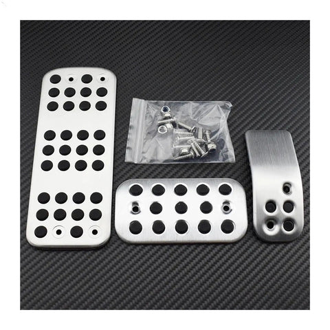 Upgrade Your Ride With Street Tough Clutch And Accelerator Pedal Pads For Peugeot 206 Cars featuring solid aluminum pads and screws.