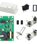 Top Travel Trailer Water Heater Repair Kit With Control Board Thermo Assemblies Electrode And Rocker Component For 12V Systems, includes control board and rocker components.