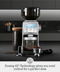 Smart Grinder Pro Coffee Grinder With 60 Settings For Espresso And Brew Dope Dose Control Digital Timer on kitchen counter