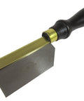 Pro Grade Half Blind Dovetail Kerfing Tool Extender With 0.25 Inch Ground Square Blade And Solid Brass Back and beech handle.