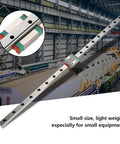 Tiny 12mm Mini Linear Rail With Four Point Ball Retainer And Built In Lubrication System Includes 450mm Rail For Precise Motion