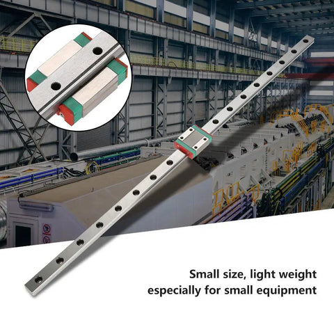 Tiny 12mm Mini Linear Rail With Four Point Ball Retainer And Built In Lubrication System Includes 450mm Rail For Precise Motion