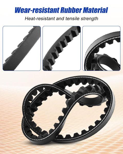 Honda 23100 GK8 870 Drive Belt For Spree NQ50 Elite SB50P Replacement Noise Reducing High Elasticity Belt close-up showing wear-resistant rubber material.