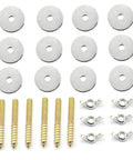 Ready To Rock M6 Hanger Bolts Kit With Wing Nuts And Flat Washers Galvanized Steel Hardware for securing wood assemblies.