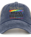 Means Everyone Everyday Trucker Hat For Men And Women Unisex Cotton Cap With Breathable Six Air Holes Low Profile Design